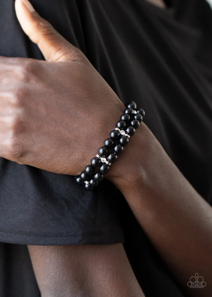 Bracelets Paparazzi Jewelry Paparazzi Bracelet Downtown Debut Black