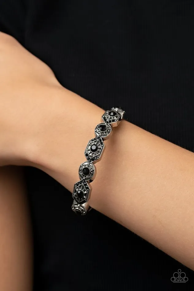 Bracelets Paparazzi Jewelry Paparazzi Bracelet EyeOpening Opulence Black