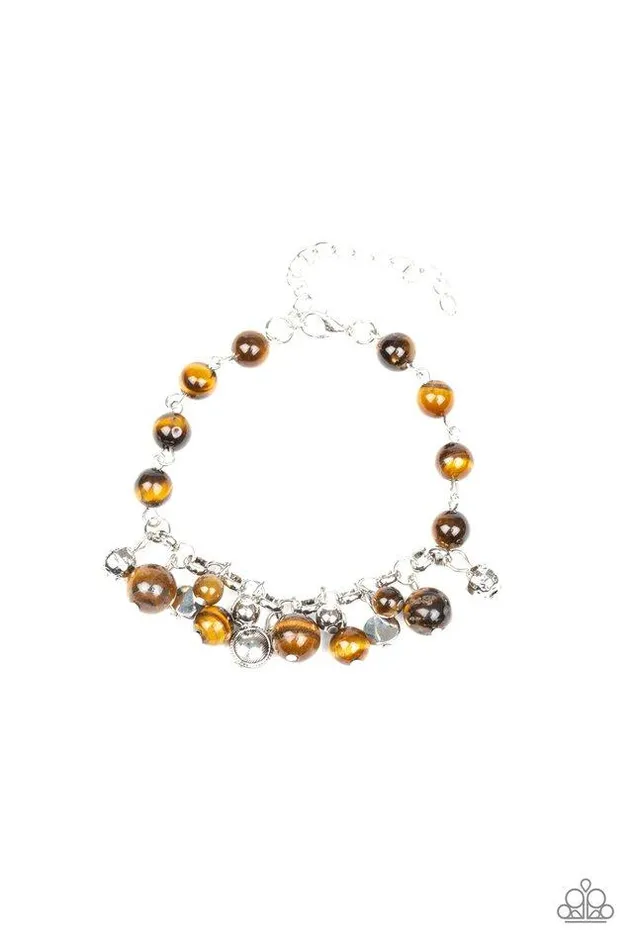 Bracelets Paparazzi Jewelry Paparazzi Bracelet Glossy Glow Brown