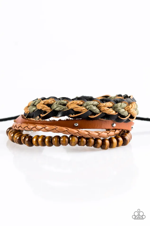 Bracelets Paparazzi Jewelry Paparazzi Bracelet Mountain Mode Brown
