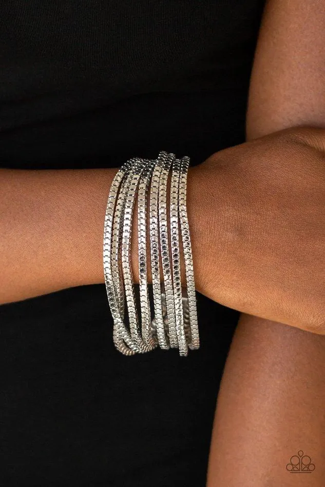 Bracelets Paparazzi Jewelry Paparazzi Bracelet Out Of The Box Silver