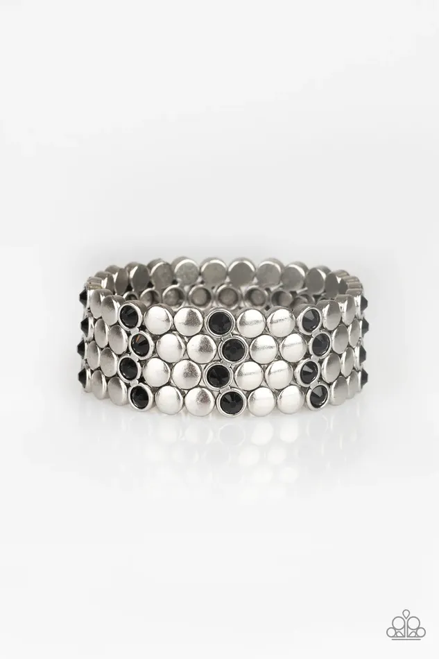 Bracelets Paparazzi Jewelry Paparazzi Bracelet Scattered Starlight Black