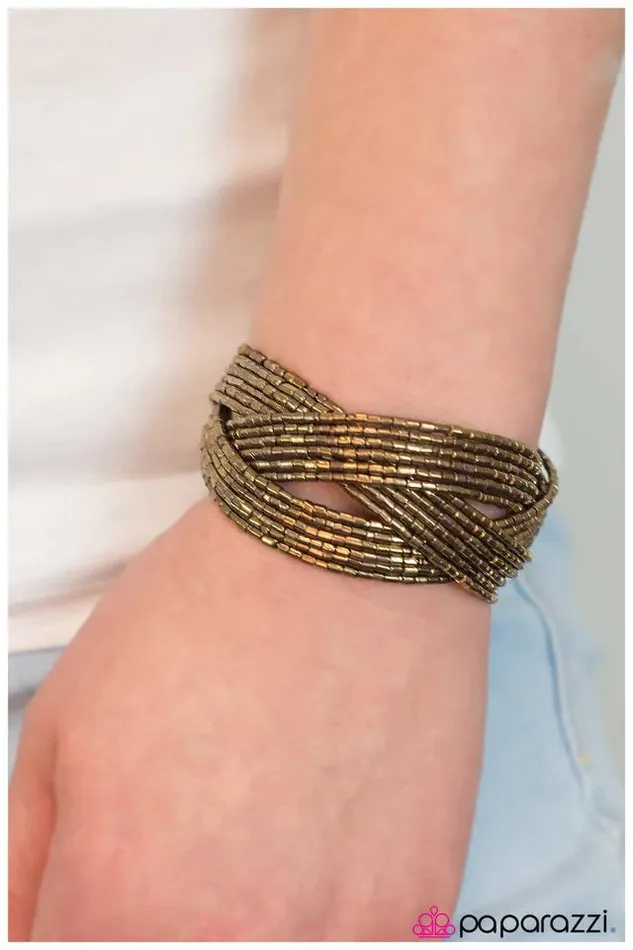 Bracelets Paparazzi Jewelry Paparazzi Bracelet Shooting Stars Brass
