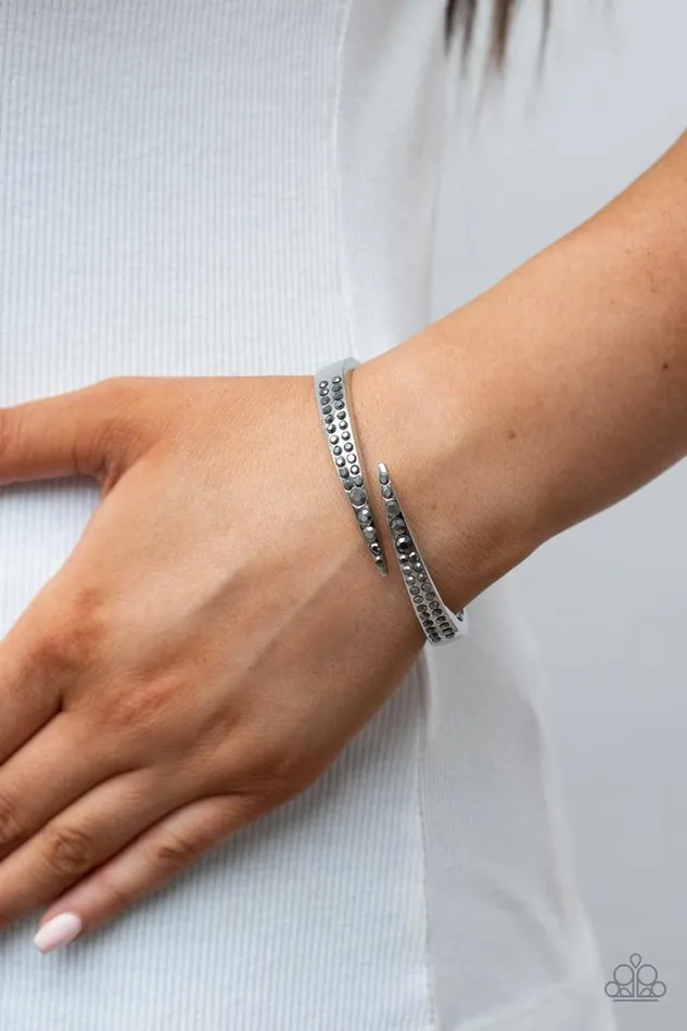 Bracelets Paparazzi Jewelry Paparazzi Bracelet Sideswiping Shimmer Silver