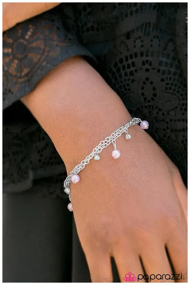 Bracelets Paparazzi Jewelry Paparazzi Bracelet The Whole Nine Yards Pink