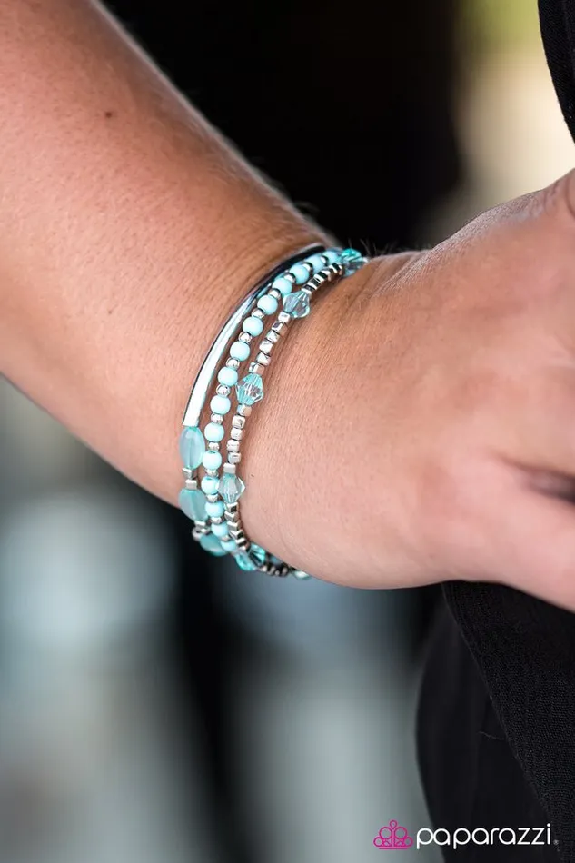 Bracelets Paparazzi Jewelry Paparazzi Bracelet Tiki Twist Blue