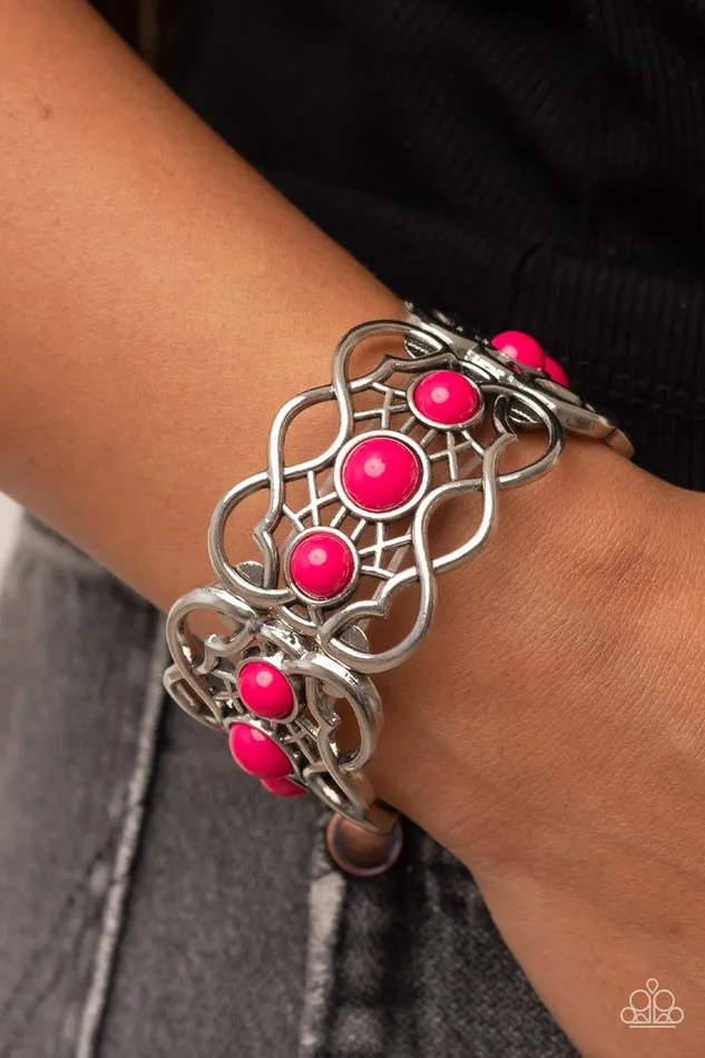 Bracelets Paparazzi Jewelry Paparazzi Bracelet Very Versailles Pink