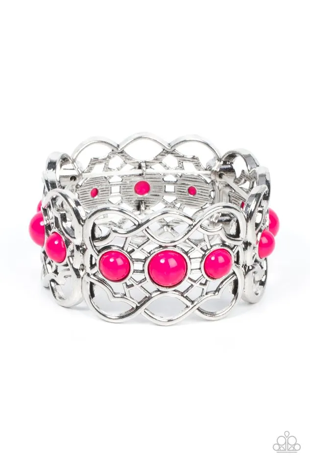 Bracelets Paparazzi Jewelry Paparazzi Bracelet Very Versailles Pink