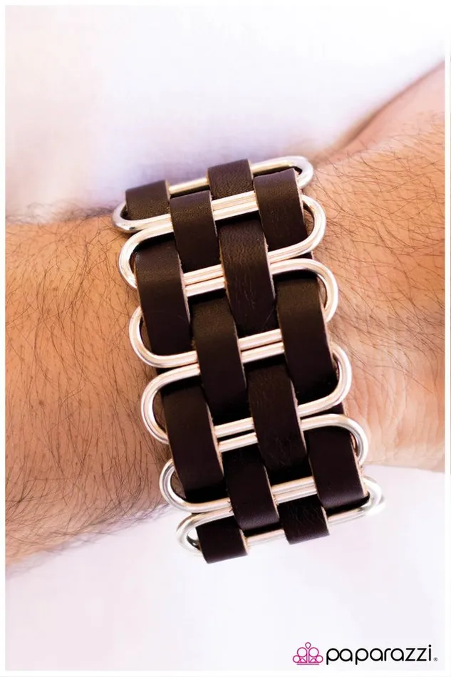 Bracelets Paparazzi Jewelry Paparazzi Bracelet Weave Between the Lines Black