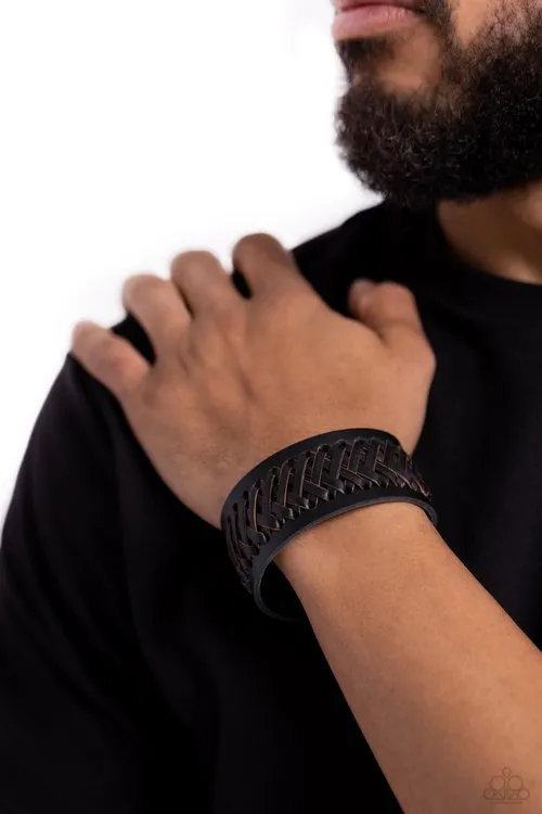 Bracelets Paparazzi Jewelry Paparazzi Bracelet Western WRAPture Black