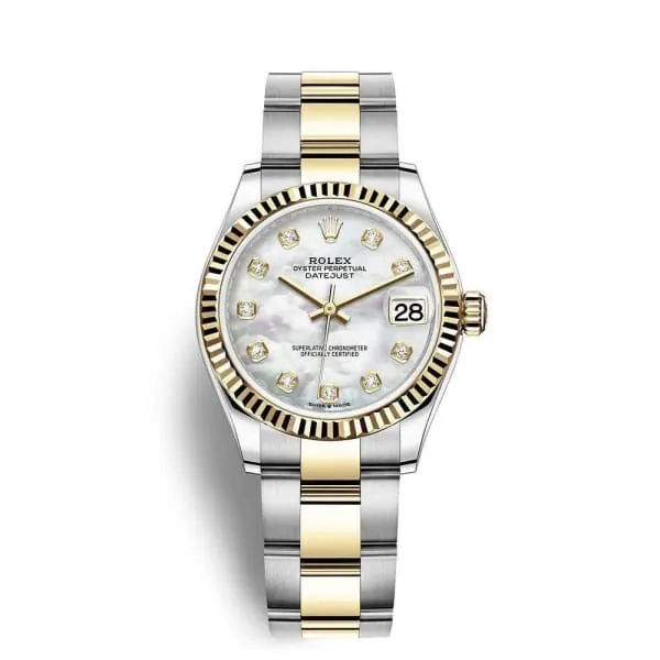 Bracelets Rolex Rolex Datejust 31mm 2782730027 White Mother of Pearl Dial Two Tone Stainless Steel 18K Yellow Gold Oyster Bracelet Womens Watch Bracelets Rolex Rolex Datejust 31mm 2782730027 White Mother of Pearl Dial Two Tone Stainless Steel 18K Yellow Gold Oyster Bracelet Womens Watch