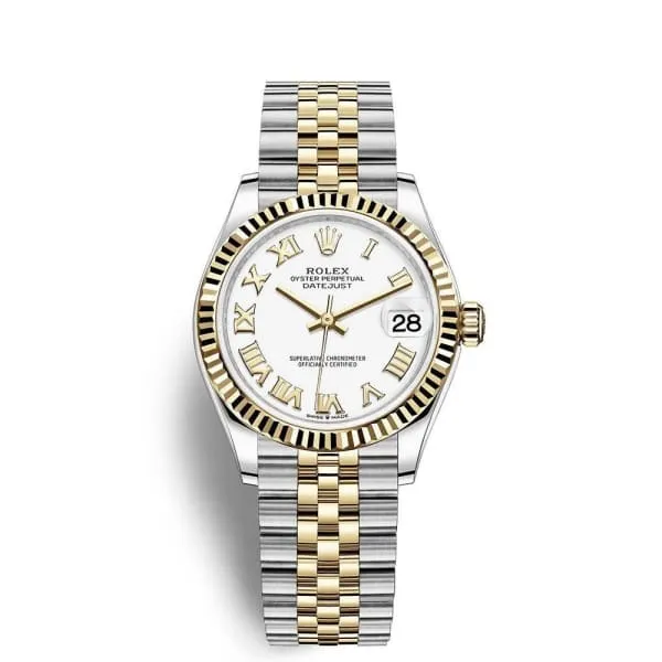 Bracelets Rolex Rolex Datejust 31mm Ref 2782730002 White Roman Dial Two Tone Stainless Steel 18K Yellow Gold Jubilee Bracelet Womens Watch Bracelets Rolex Rolex Datejust 31mm Ref 2782730002 White Roman Dial Two Tone Stainless Steel 18K Yellow Gold Jubilee Bracelet Womens Watch