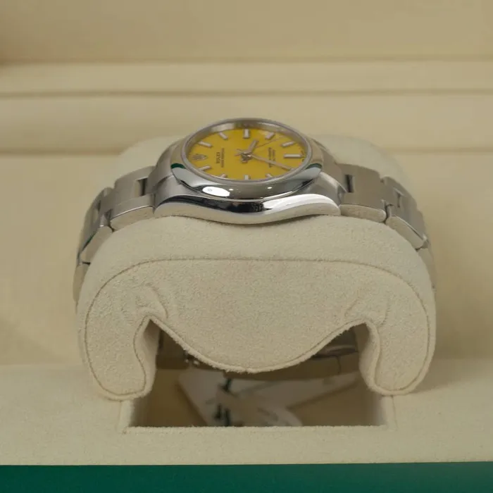 Bracelets Rolex Rolex Oyster Perpetual 31mm Ref 2772000005 Yellow Stick Dial Stainless Steel Oyster Bracelet Watch