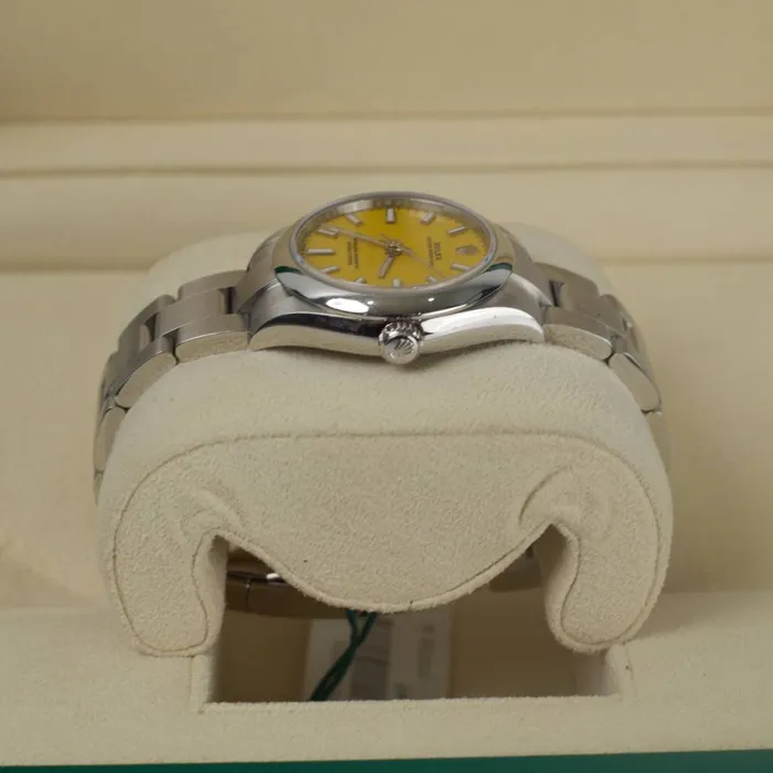Bracelets Rolex Rolex Oyster Perpetual 31mm Ref 2772000005 Yellow Stick Dial Stainless Steel Oyster Bracelet Watch