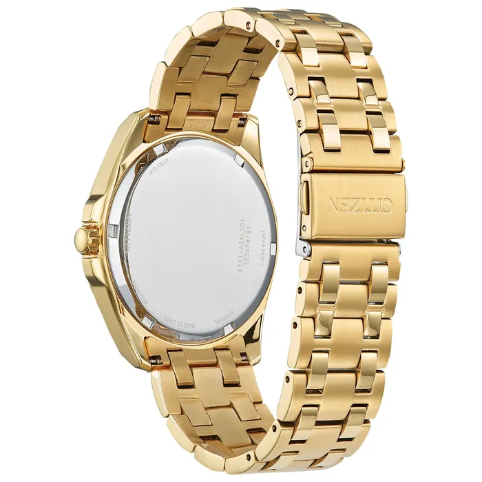 Citizen Rings Citizen Peyten GoldTone Blue Dial EcoDrive 41mm