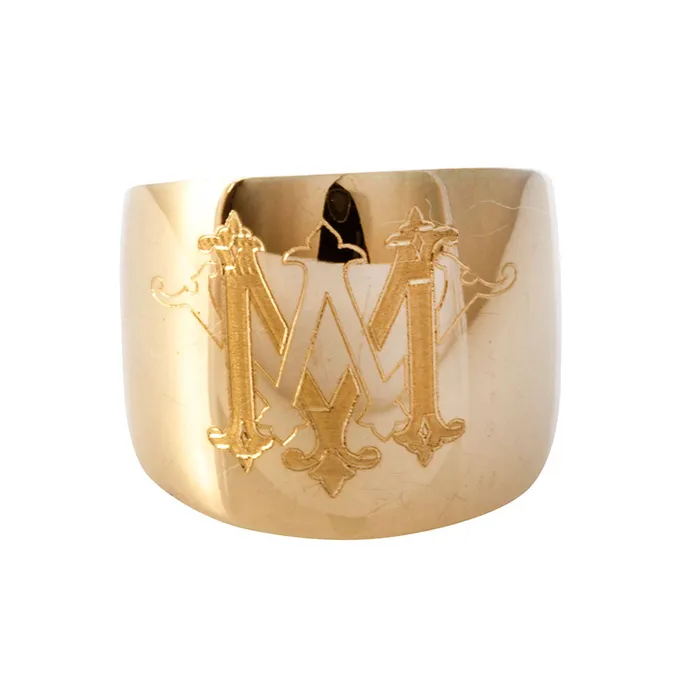 Croghans Rings Personalized 14K Gold Cypher Ring