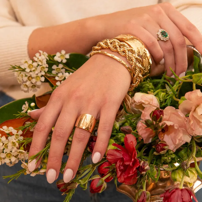 Croghans Rings Personalized 14K Gold Cypher Ring