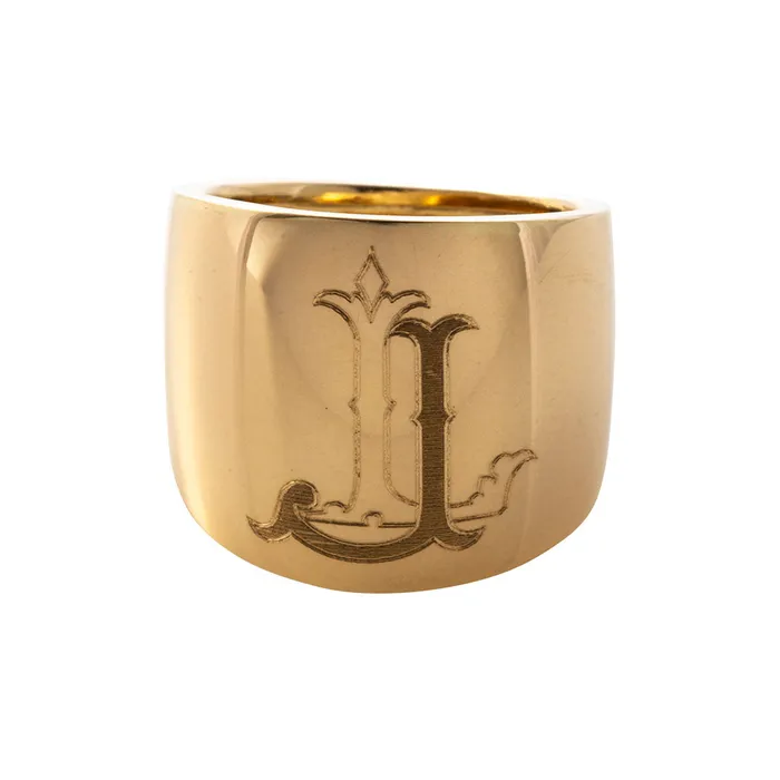 Croghans Rings Personalized 14K Gold Cypher Ring