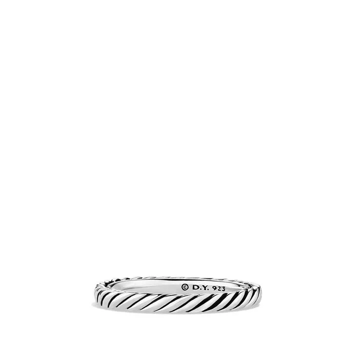 David Yurman David Yurman 3mm Cable Stack Band Ring Rings