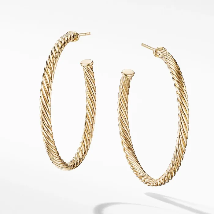 David Yurman David Yurman Cablespira Hoop Earrings Earrings