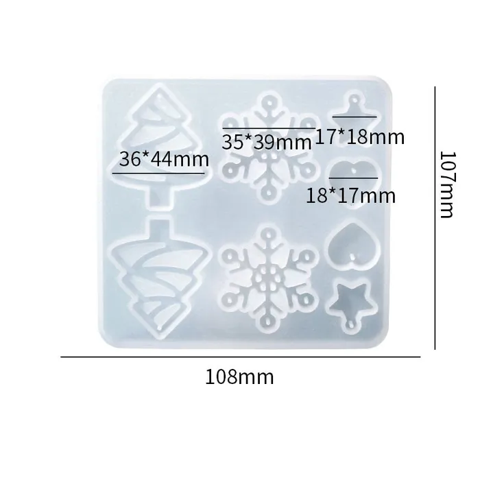 Earrings Christmas Earring Mold IntoResin