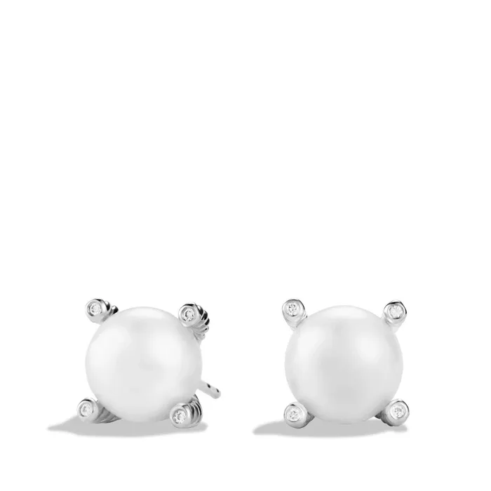 Earrings David Yurman David Yurman Cable Pearl Stud Earrings