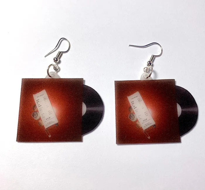 Earrings K Flay Every Where is Some Where Vinyl Album Handmade Earrings Sam Makes Things Earrings K Flay Every Where is Some Where Vinyl Album Handmade Earrings Sam Makes Things