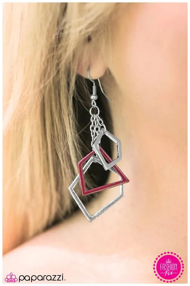 Earrings Paparazzi Earring Dont Mind If I Do Red Paparazzi Jewelry