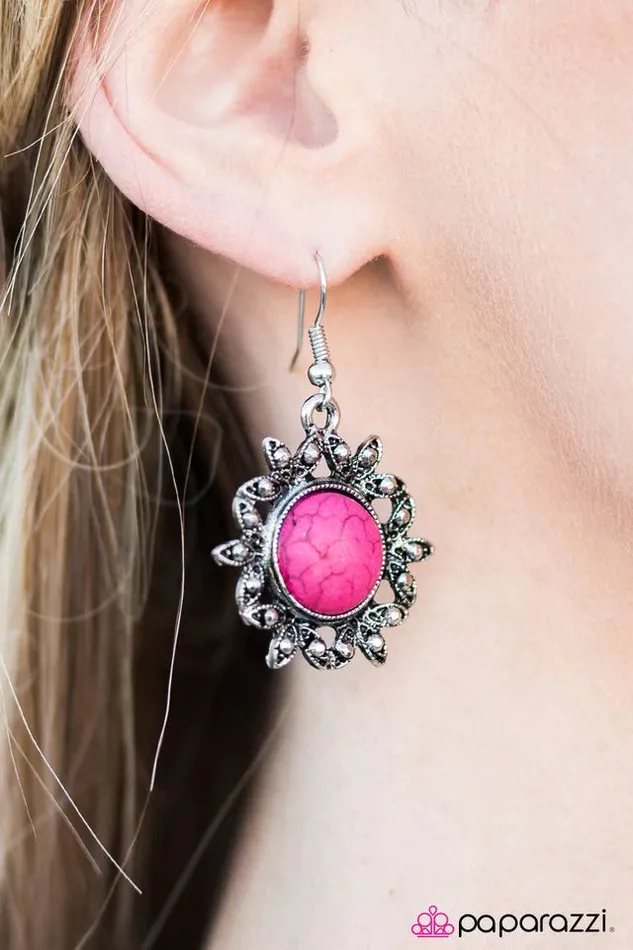 Earrings Paparazzi Earring Earth Day Pink Paparazzi Jewelry