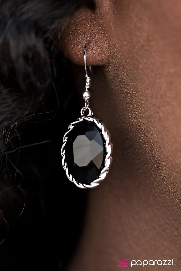 Earrings Paparazzi Earring Fit For Queens Black Paparazzi Jewelry