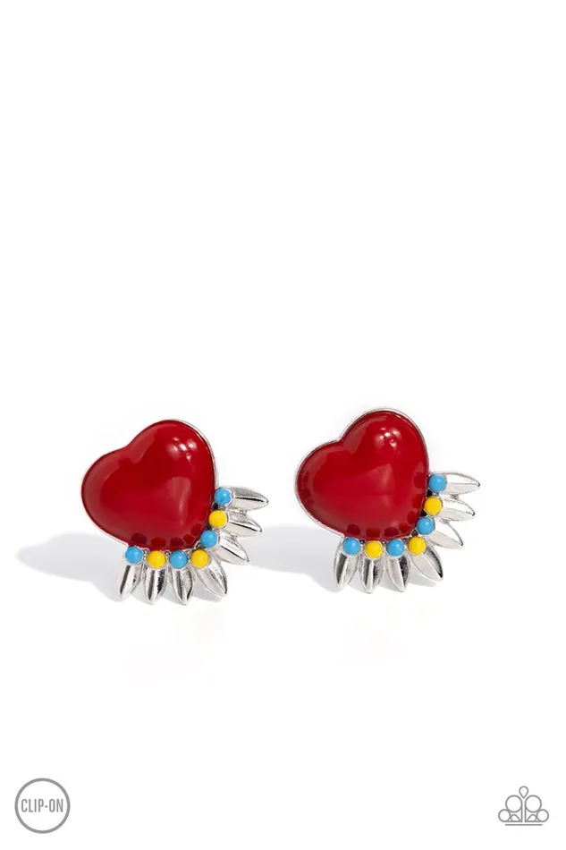 Earrings Paparazzi Earring Spring Story Red Paparazzi Jewelry Earrings Paparazzi Earring Spring Story Red Paparazzi Jewelry