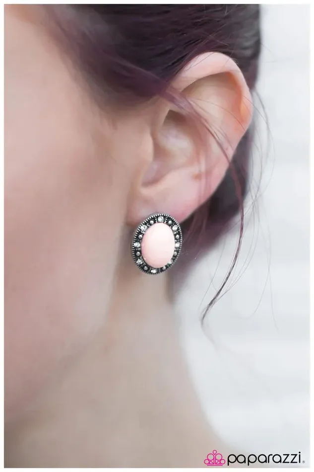 Earrings Paparazzi Earring Whats Yours Is Mine Pink Paparazzi Jewelry