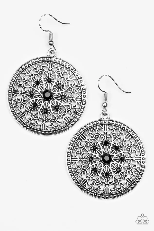 Earrings Paparazzi Jewelry Paparazzi Earring Catch A Chill Black