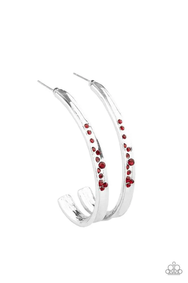 Earrings Paparazzi Jewelry Paparazzi Earring Completely Hooked Red