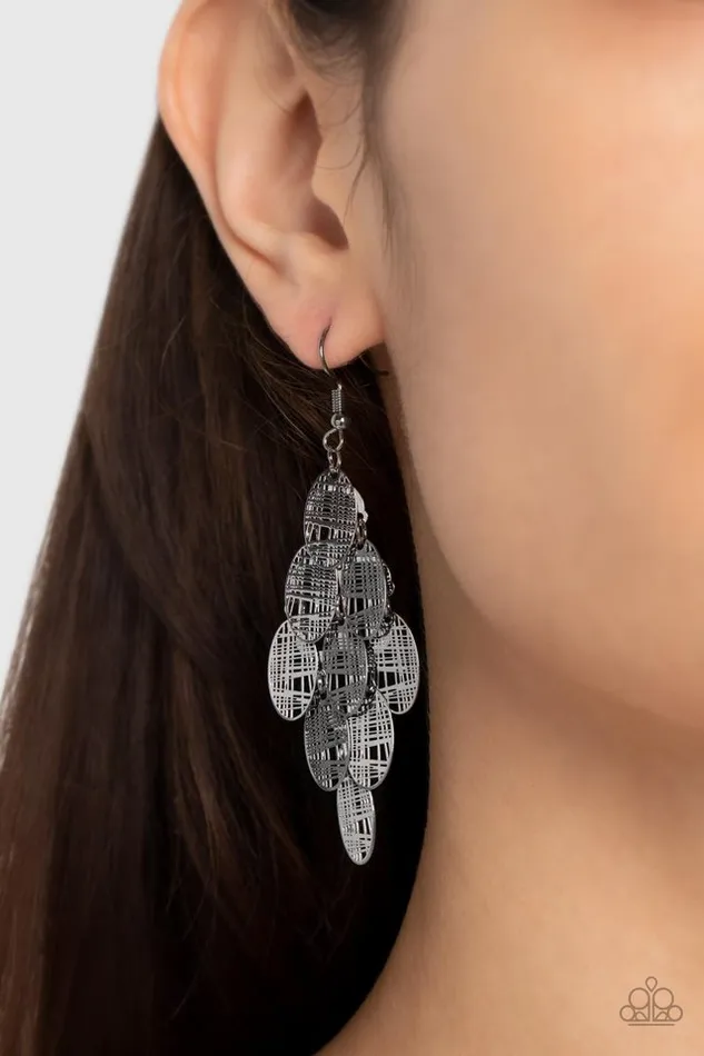 Earrings Paparazzi Jewelry Paparazzi Earring Cross It Off My List Black