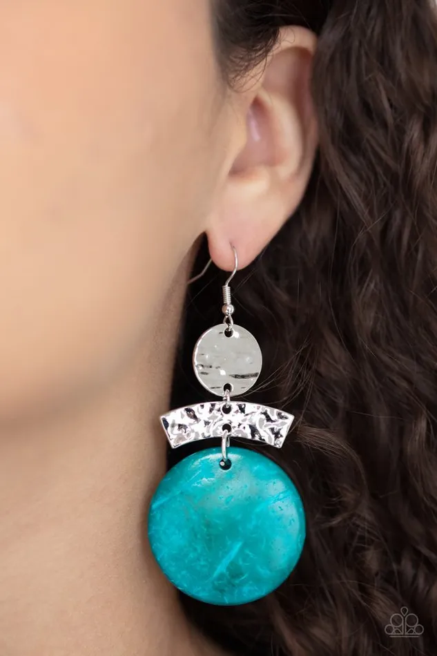 Earrings Paparazzi Jewelry Paparazzi Earring Diva Of My Domain Blue