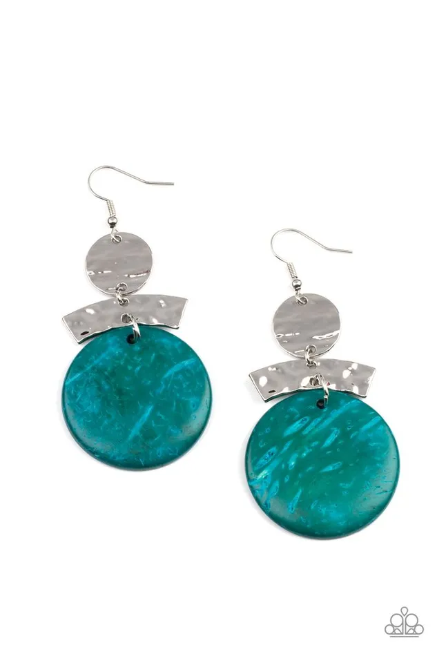 Earrings Paparazzi Jewelry Paparazzi Earring Diva Of My Domain Blue