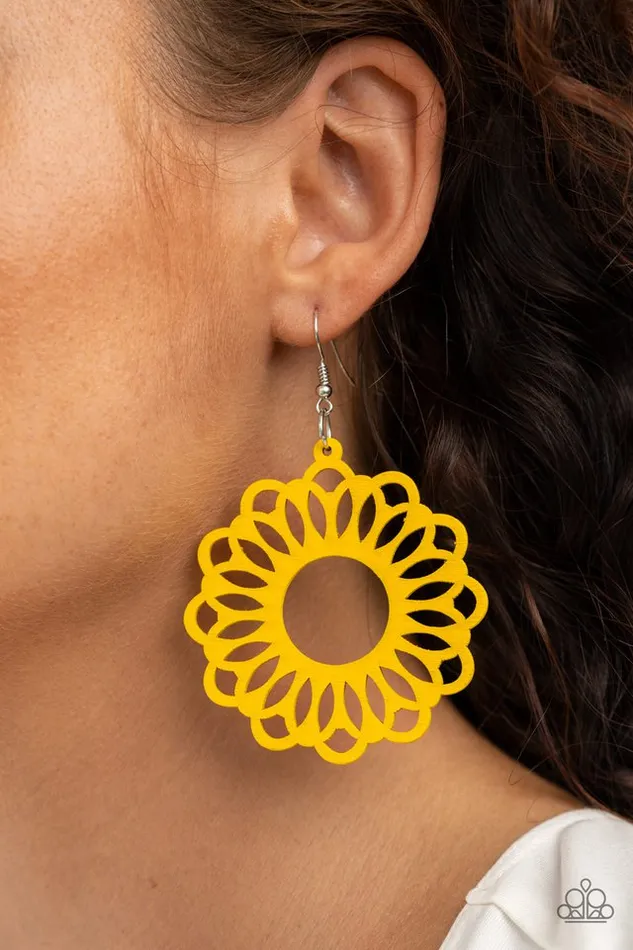 Earrings Paparazzi Jewelry Paparazzi Earring Dominican Daisy Yellow