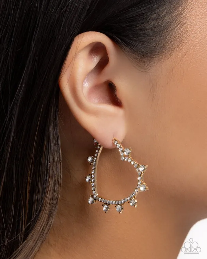 Earrings Paparazzi Jewelry Paparazzi Earring Excessive Elevation Gold