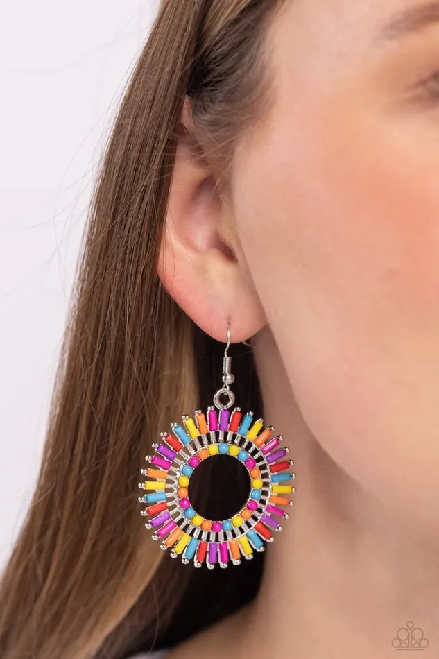 Earrings Paparazzi Jewelry Paparazzi Earring Ferris Wheel Finale Multi