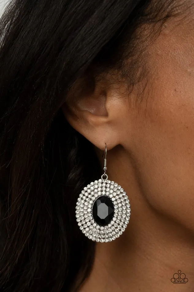 Earrings Paparazzi Jewelry Paparazzi Earring FIERCE Field Black