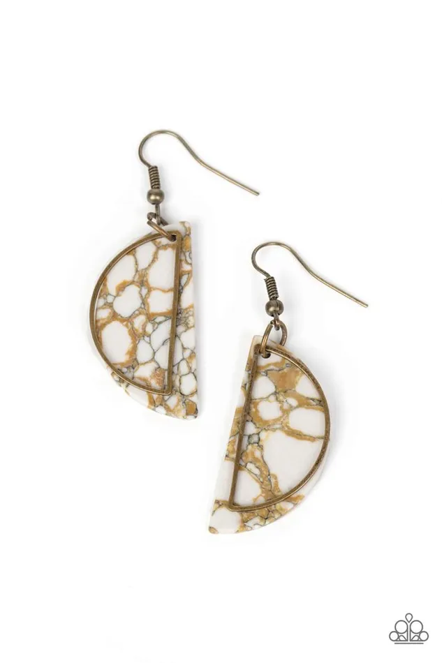 Earrings Paparazzi Jewelry Paparazzi Earring Flashdance Fashionista Brass