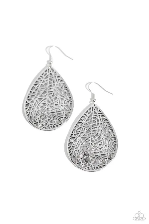 Earrings Paparazzi Jewelry Paparazzi Earring Fractured Fairytale Silver Earrings Paparazzi Jewelry Paparazzi Earring Fractured Fairytale Silver