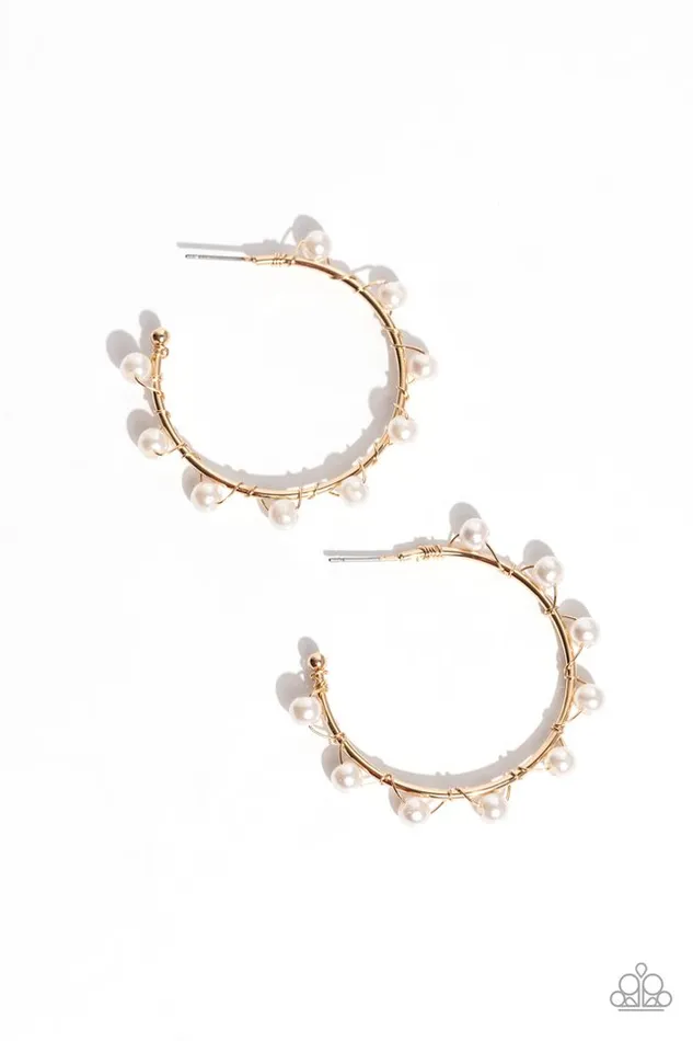 Earrings Paparazzi Jewelry Paparazzi Earring Night at the Gala Gold Earrings Paparazzi Jewelry Paparazzi Earring Night at the Gala Gold