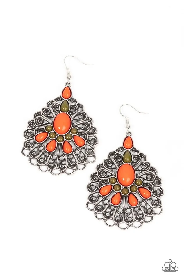 Earrings Paparazzi Jewelry Paparazzi Earring Peacock Prance Orange Earrings Paparazzi Jewelry Paparazzi Earring Peacock Prance Orange