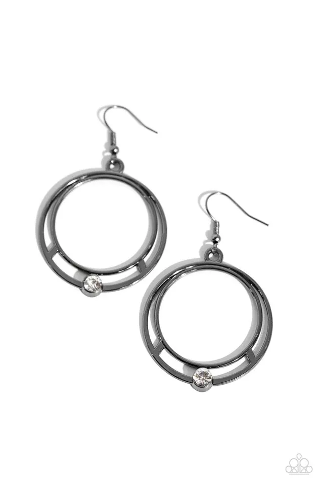 Earrings Paparazzi Jewelry Paparazzi Earring Refined Rotation Black Earrings Paparazzi Jewelry Paparazzi Earring Refined Rotation Black