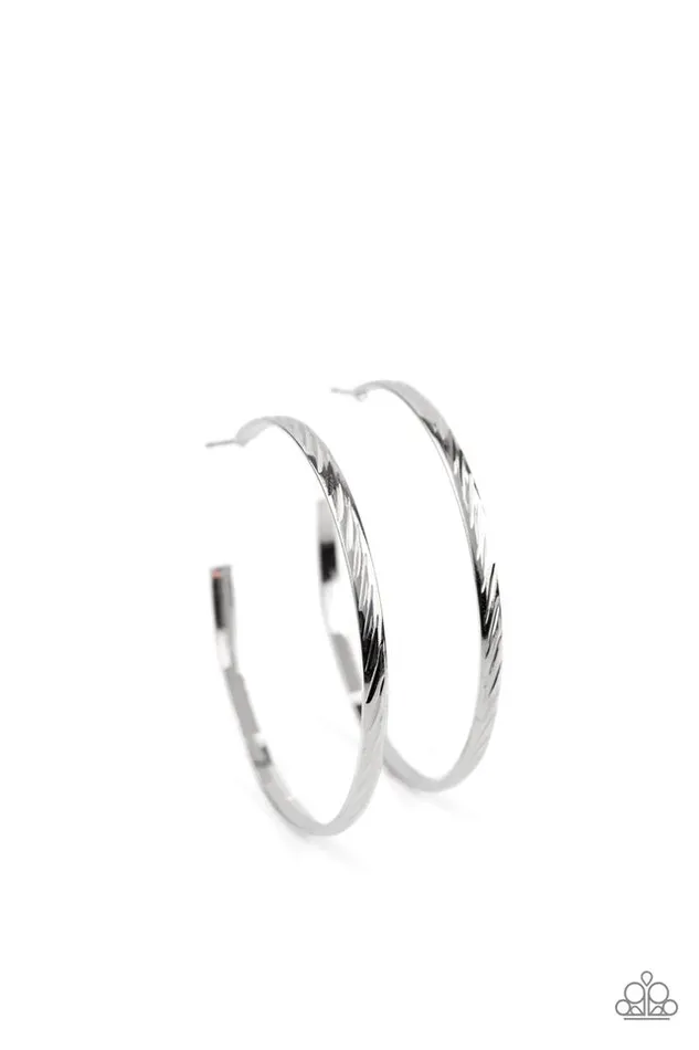 Earrings Paparazzi Jewelry Paparazzi Earring Reporting for Duty Silver Earrings Paparazzi Jewelry Paparazzi Earring Reporting for Duty Silver