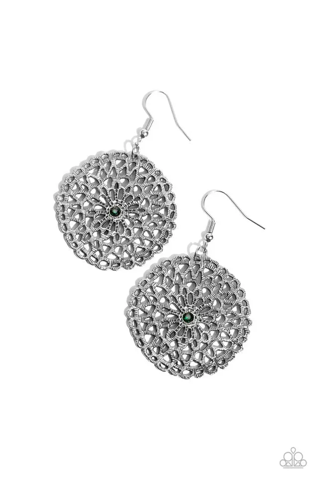 Earrings Paparazzi Jewelry Paparazzi Earring Rolling Radiance Green Earrings Paparazzi Jewelry Paparazzi Earring Rolling Radiance Green