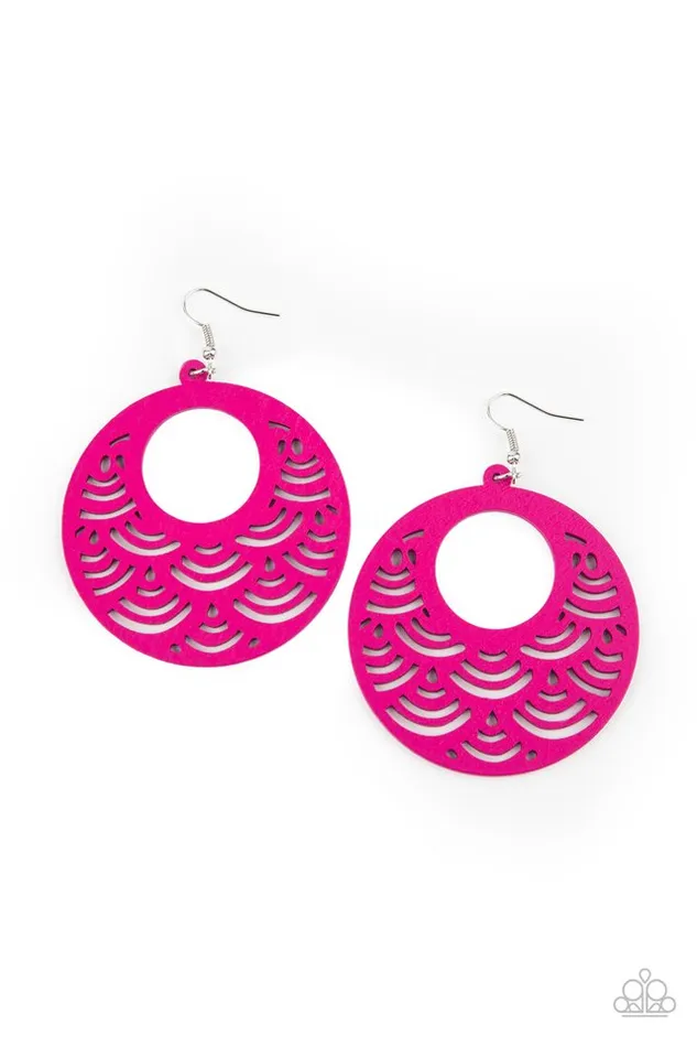 Earrings Paparazzi Jewelry Paparazzi Earring SEA Le Vie Pink
