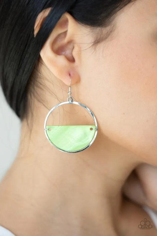 Earrings Paparazzi Jewelry Paparazzi Earring Seashore Vibes Green